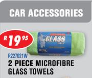 2 Piece Microfibre Glass Towels R227021W