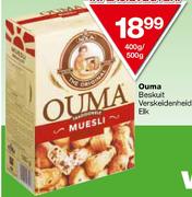 Ouma Beskuit Verskeidenheid-400g/500g Elk