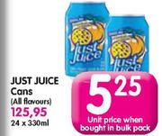 Just Juice Cans-24x330ml