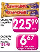 Cadbury Lunch Bar-Each