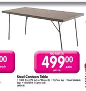 Steel Canteen table-1800x770x750mm