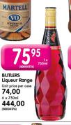 Butlers Liqueur Range-750ml