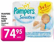 Pampers Baby Wipes Refill-224's