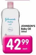 Johnson's Baby Oil-500ml