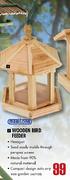 Marltons Wooden Bird Feeder-Hexagan