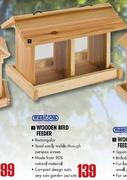 Marltons Wooden Bird Feeder-Rectangular
