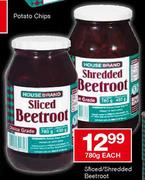 Housebrand Sliced/Shredded Beetroot-780gm-Each