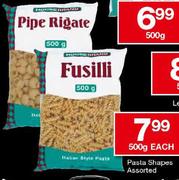 House Brand Pasta Shapes Assorted-500g Each