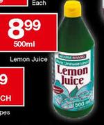 House Brand Lemon Juice-500ml