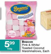 Beacon Pink & White/Toasted Coconut Marshmallows-150g 