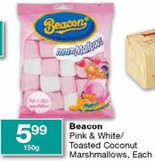 Beacon Pink & White/Toasted Coconut Marshmallows-150g