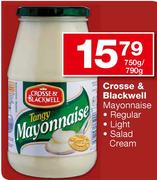 Crosse & Blackwell Mayonnaise Regular, Light & Salad Cream-750g/790g