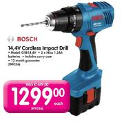Bosch Cordless Impact Drill-14.4V(GS-814,4V)