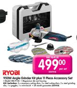 Ryobi Angle Grinder Kit-950W Plus 11 Piece Accessory Set(MG-915K)