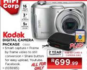 Kodak Digital Camera Package (C1550) + 4GB SD Card & Camera Bag