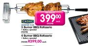 Cadac 3 Burner BBQ Rotisserie (112298)-Each