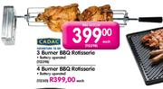 Cadac 4 Burner BBQ Rotisserie (112301)-Each