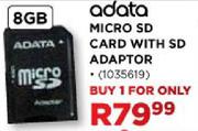 Adata Micro SD Card with SD Adaptor-8GB