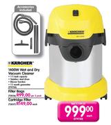 Karcher 1400W Wet and Dry Vacuum Cleaner