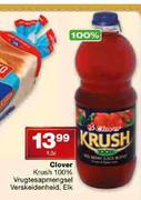 Clover Krush 100% Vrugteasapmengsel Verskeidenheid-1.5L