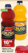 Clover Krush 100% Fruit Juice Blend-1.5Ltr-Each