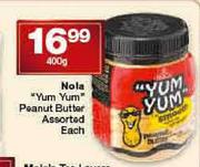 Nola "Yum Yum" Peanut Butter-400gm