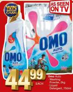 Omo Auto Washing Powder-2kg Or Liquid Detergent-750ml Each
