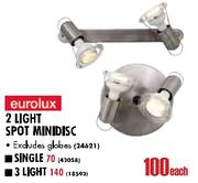 Eurolux 3 Light Spot Minidisc