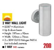 Radiant 1 Way Wall Light