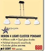 Heron 8 Light Cluster Pendant-890mm