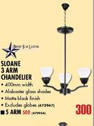 Sloane 5 Arm Chandelier-400mm