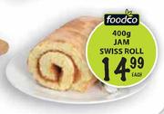 Foodco Jam Swiss Roll-400gm-Each