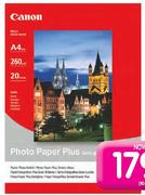 Canon A4 Semi-Gloss Photo Paper-20 Sheets Per Pack