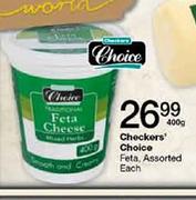 Checkers Choice Feta Cheese-400gm