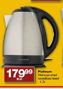 Platinum Vlekvrye Staal Koordlose Ketel-1.7 Ltr