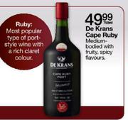 De Krans Cape Ruby-750ml