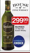 Glenfiddich 12-Year-Old Scotch Whisky-750ml
