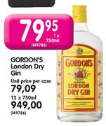 Gordon's London Dry Gin-12 x 750ml