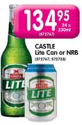 Castle Lite Can or NRB-24 x 330ml