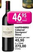 Hartenberg Cabernet Sauvignon/Shiraz-6 x 750ml