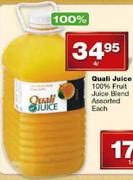 Quali Juice 100% Fruit Juice Blend Assorted-4ltr Each