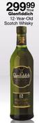 Glenfiddich 12-Year-Old Scotch Whisky-750ml