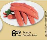 Jumbo Frankfurters-Per 100g