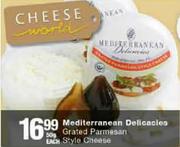 Mediterranean Delicacies Grated Parmesan Style Cheese-50g Each