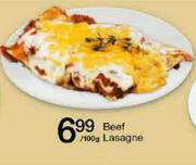 Beef Lasagne-Per 100g