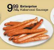 Enterprise Kabanossi Sausage-Per 100g