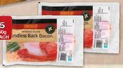 Eskort Rindless Back Bacon-250gm-Each