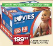 Levies Disposable Nappies Assorted-100's