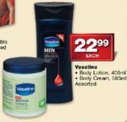Vaseline Body Lotion-400ml Each
