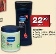 Vaseline Body Cream-500ml Each